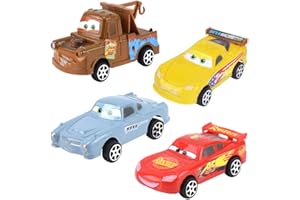 FISAPBXC Car Toys, 4 PCS Lightning Car, Play Vehicles Car, Play Vehicles Car Kids Gifts, Mini Play Vehicle Car for Baby, Play Vehicles Toy Cars For 3 Year Old Boys