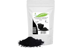 ETC COSMETIC`S Polvo de carbón activado - 50 gr - uso en máscaras, envolturas corporales, exfoliantes, formulaciones exfoliantes, colorantes para jabones