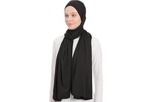 Ayisah Hijab Scarf for Women - Jersey Hijab Head Scarf - Muslim Headscarf - Headwrap for women, Hijabs Scarves – Premium Jersey Quality 180x70 cm