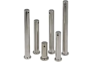 Steckbolzen 6x34 mm - (5 Stück) - Sicherungsbolzen / Splintbolzen / Bolzen - aus Edelstahl A4 | BOOTSTEILE BRAUER®