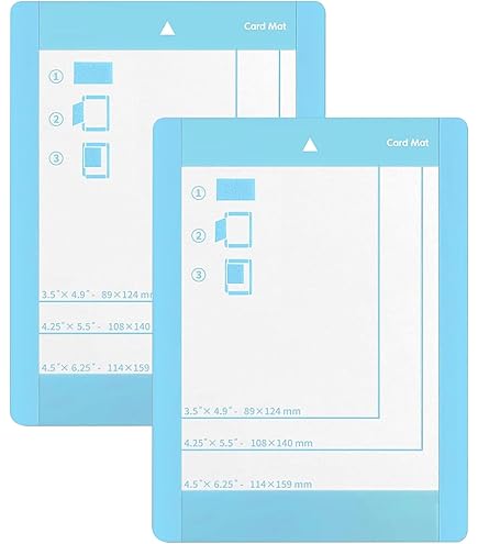 Tappetini Per Cricut Joy - Set Da 2, 11.4x15.8 Cm, Autoadesivi, Per Biglietti E Carte