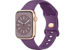 Yisica Pasek na nadgarstek kompatybilny z Apple Watch 38mm 40mm 41mm 42mm 44mm 45mm 49mm, silikonowe miękkie paski do iWatch Series 9 8 7 6 5 4 3 2 1/SE