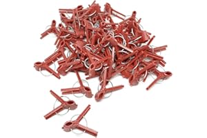 DAKOMYO UKD 50 pcs Réutilisable en Plastique Support De Plantes Clips Pinces pour Plantes Suspendus Vigne Jardin Serre Légumes Tomates Clips Jardin Greffe Clip Useful Processed