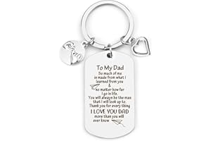 Hoosmoon Dad Gifts: Keyring, Birthday & Father's Day Presents for Dad Who Has Everything