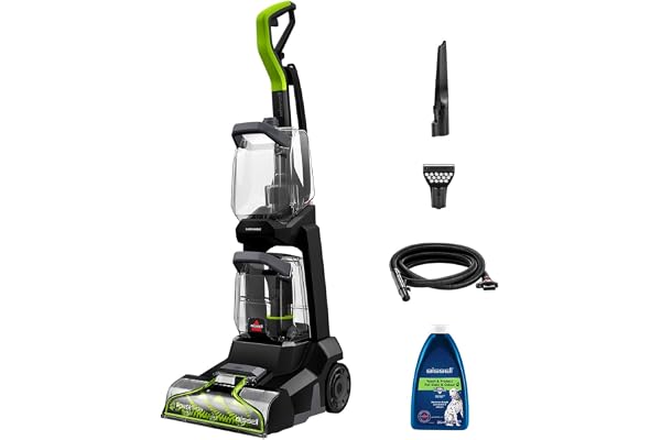 BISSELL PowerWash Pet, Nettoyeur de Tapis, Shampouineuse Idéal pour les Propriétaires d'Animaux, Appareil de Nettoyage, Nettoyeur Canapé Tissu, Moteur Puissant de 600W, Légère, 3878N