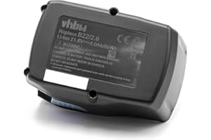 vhbw Batteria sostituisce Hilti B22, B22/1.6, B22/2.6, B22/3.3 per attrezzi da lavoro (4000mAh, 21,6V, Li-Ion)