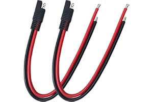 YIJIALINK 2pcs SAE Connector Extension Cable SAE Quick Disconnect Plug 30CM 10AWG for Automotive RV Motorcycle Cars Tractor Solar Panel Panel SAE Plug