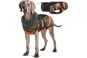 Hjyokuso Ropa para Perros, Chaqueta para Perros, Abrigo para Perro Impermeable, Abrigos para Perros cálidos Chaquetas para Perros pequeñas Medianas y Grandes Chaleco para Nieve a Prueba de Viento