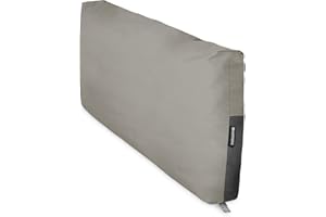 HAPPERS Cojín Impermeable y Desenfundable para Palets en Polipiel Exterior Gris Claro 120x45x25