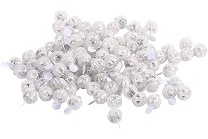 FDIT 100 sztuk balony LED dekoracje balonów na uroczystości weselne 100 sztuk okrągłych lampek balonowych LED, jasne lampy w kształcie kuli jako dekoracja świąteczna biała
