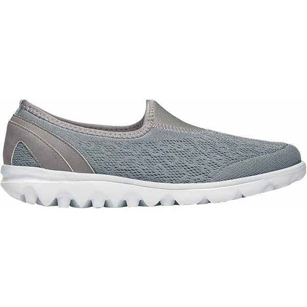 Cull4U Women's Flex V3 Knit Walking Shoes – Slip-On, Memory Foam, Blue/Gray