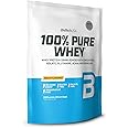 BioTechUSA 100% Pure Whey | Protein Powder with BCAA and Glutamine | Gluten-Free, Palm Oil Free | 21g Protein per Serving, 1 kg, Biscuit
