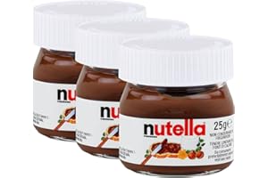 3x Ferrero Nutella World Glas Brotaufstrich Schokolade 25g