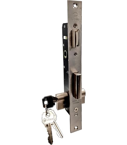 Cerradura Lince 5570-20 Palanca De Gancho – Para Puertas Metálicas, Europerfil 30x30, Incluye Cilindro Y Llaves