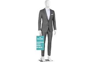 SereneLife Mannequin Masculin Corps Complet, 185cm de Hauteur, Membres Flexibles, Tête Ajustable, Design Détachable, Idéal pour Magasins de Vêtements, Boutiques, Expositions et Plus