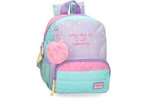 Movom New Adventures Mochila infantil, mochila escolar, fabricada en Poliéster, bolsillos laterales, tirantes anchos ajustables, Asa superior para colgarla, sistema magic Fix.