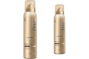 2 Pack of Dove DermaSpa Summer Revived 48 hours Active Moisturisation Fair to Medium Body Mousse 150ml