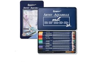 weigav 12-Farb-Bleistift-Set Tinte Stift Zinn Wasserlöslich, ein lebendiges Pigment zum Mischen, Malen und Zeichnen. Hergestellt aus Aktivkohle,