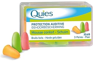 Quies Mousse Anti-Bruit 3 Paires - Couleur chair