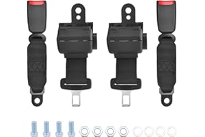 ‎WAI DANIE Wai Danie 2 Stück 106cm 42“ Universal Golf Cart Seat Belts Lap Retractable Belts Max Length Kompatibel mit EZGO TXT Yamaha Club Car DS Golf Cart Go Kart ATV UTV Bus