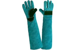 PRETTYLE Guanti protettivi Anti-morso – Guanti Anti-morso a Maniche Lunghe per Animali Domestici, Spessi e durevoli Guanti protettivi per l'alimentazione degli Animali di Piccola Taglia