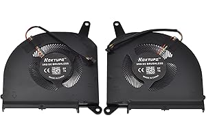 LPUK Replacement CPU & GPU Cooling Fan compatible with Gigabyte Aero 15 OLED, RP75, RP75W, RP75XA, RP77, RP77XA