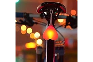 MACHSWON Bike Tailight,Cycling Tail Light LED Back Ball Light Heart-shaped Rear Lights Night Warning