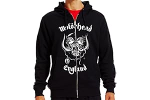 RIPLEYS CLOTHING Official Motorhead Hoody/Hoodie Metal England Logo Zip