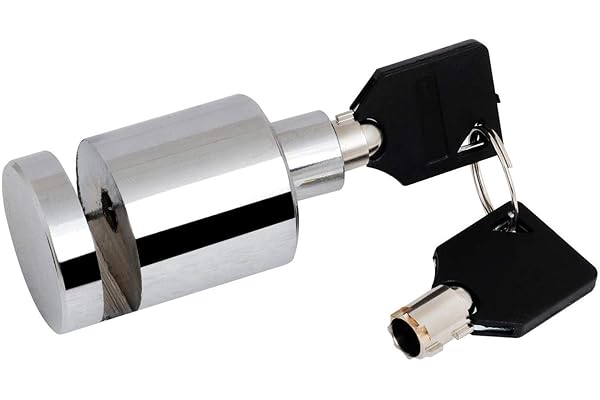 Auto Hub Anti Theft Heavy Duty Disc Brake Lock Anti Theft Stainless Steel Wheel Locking Security Lock for Bike and Motorcycle (Chrome, Painted Finish)