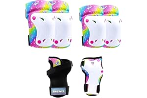 OLYSPM Knieschoner Kinder Knieschützer Kinder Schoner inliner Kinder-Geeignet für Kinder im Alter von 3-7 Jahren mit Knieschoner, Ellenbogenschoner und Handgelenkschoner