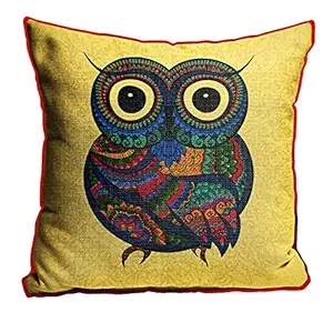 DreamVio Jute Exclusive Decorative Throw/Pillow Covers, Cushion Covers for Living Room, Bed Room, Sofa,Chairs Pack/Set of 1 (Multicolour, Size 24 x 24 Inches)