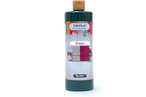 Fabricoat Fabric Paint – Restore or Change the Colour of Any Fabric - Paint Directly Onto Fabric - Transform Anything – Sofas, Lampshades, Car Interiors (250ml, Green)