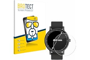 brotect Protection Écran Verre pour Montres (Circulaire, ø: 48 mm) Film Protecteur Vitre 9H [Anti-Rayures, Transparent]