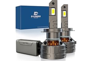 D-Lumina Lampadina H7 LED Canbus 160W 30000LM,Chip CPS 6500K 500% Brillante,Funziona Sia Per Con Lenticolari Che Senza Lenticolari,Raffreddamento con Tubo di Rame Spesso,LED Lampada Luci,2 pezzi