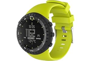 Gransho Compatible con Suunto Core All Black Correa de Reloj, Banda de Reemplazo Silicona Suave Sports Pulsera (Pattern 7)