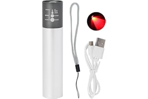 HURRISE Dispositivo Di Terapia Della Luce Rossa Per Uso Del Viso E Del Corpo, 630Nm 660Nm 850Nm Torcia Elettrica Di Terapia Della Luce Rossa Per Il Sollievo Dal Dolore Muscolare Relax