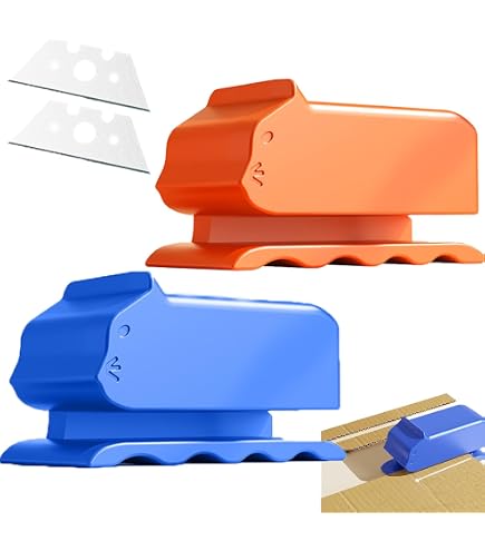 Kartonschneider Für Katzenkratzbretter – Schneidet 4,1 Cm Breite Streifen, Inkl. 10 Klingen, Orange
