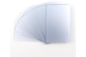 Bustlwor 50 Stück Visitenkarten aus Kunststoff, Transparente Visitenkarte, Mattierte Visitenkarte, für Büro und DIY Geschenkkarte(Matt)…