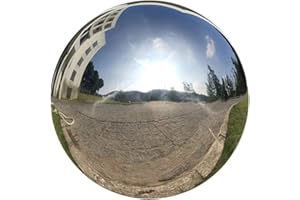 HomDSim - Sfera a specchio a forma di globo da 15 cm, in acciaio INOX lucido, riflettente e liscia, colorata e lucida, aggiunta a qualsiasi giardino o casa