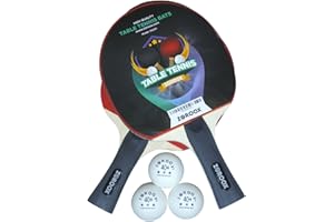 Precision Strike: ZOROOX Advanced Table Tennis Paddle Set - Unleash Your Champion Potential! (2 Paddles | 3 High Performance Table Tennis Balls | Safety Case)