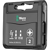 Wera 05057761001 Bit-Box 20 BTZ PZ 2 Bit Box, Black, Set Of 20 Pieces