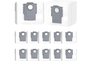 APZOVO 12 worków na kurz akcesoria do Roborock Q8 Max / Q8 Max+ /Q7 Max /Q7 Max+ /Q5 Pro /Q5 Pro+ /Q5 Max+ /S8+ /S8 Pro Ultra, S7 Max Ultra /S7 MaxV Ultra /S7 Pro Ultra, torby o dużej pojemności 3L