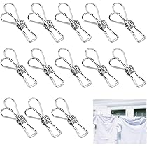 Mollette Per Bucato In Acciaio Inox | 60 Pezzi Antiscivolo | Per Stendere Vestiti E Asciugamani - Foto 3