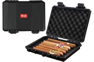 ‎VOLENX Volenx Humidor, Tragbarer Reise Humidor Zigarren, Langlebiges Zigarrenetui für bis zu 7 Zigarren, Versiegelt und Stoßfest, Tolle Geschenke für Männer (Keine Zigarren)