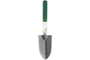 TRIPLE A ONLINE LTD Focus PAYLESS Cushioned Grip Long Wooden Handle Trowel 35cm x 8.5cm Garden Tool - Carbon Steel Head (252239)