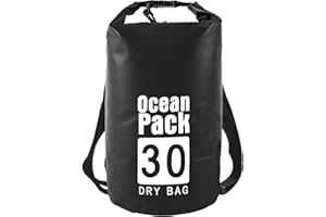OPAHUTER Borsa Impermeabile Dry Bag Zaino, Sacco Impermeabile Dry Bag 30L Borsa Impermeabile Galleggiante per Kayak/Pesca/Rafting/Nuoto/Campeggio/Snowboard