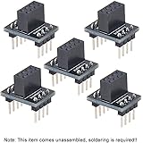 MakerHawk 5pcs nRF24L01+ ESP8266 ESP-01 Breadboard Breakout Adapter Board Common to Both