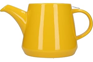London Pottery Hi-T - Juego de tetera infusora con filtro y bandeja de goteo integrada, gres, miel, 2 tazas (650 ml)