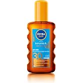 NIVEA Sun SPF30 Protection & Tanning Sun Oil Spray (200ml), Natural Tanning with Natural Pro-Melanin Extracts, High Sun Protection