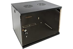 RACKMATIC.COM RackMatic - Armario Rack 19" Mural de 9U Negro SOHOrack 540x450x448 mm